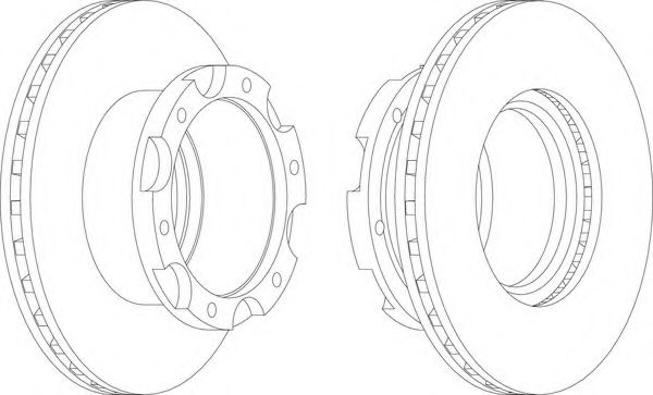 Тормозной диск FERODO FCR306A