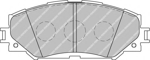Комплект тормозных колодок, дисковый тормоз FERODO FSL1891