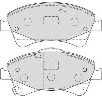 Комплект тормозных колодок, дисковый тормоз FERODO FSL4326