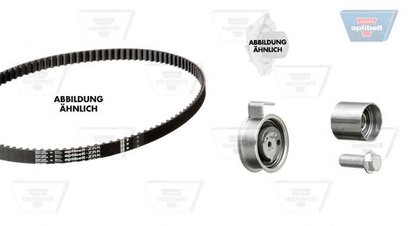 Водяной насос + комплект зубчатого ремня OPTIBELT KT 1232 W2