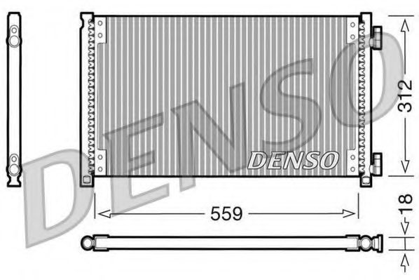 Конденсатор, кондиционер DENSO DCN09100