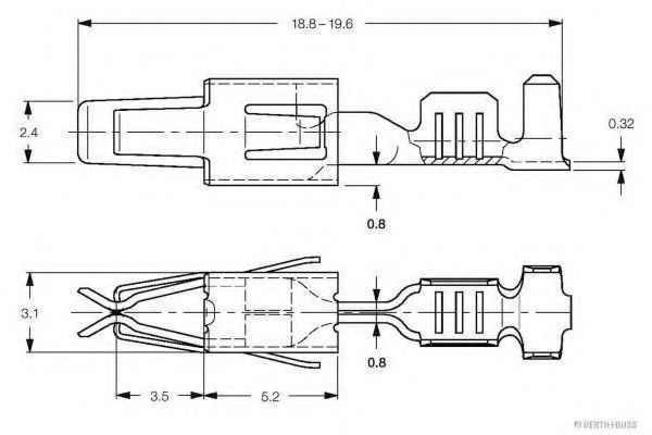 Соединительный элемент HERTH+BUSS ELPARTS 50251900