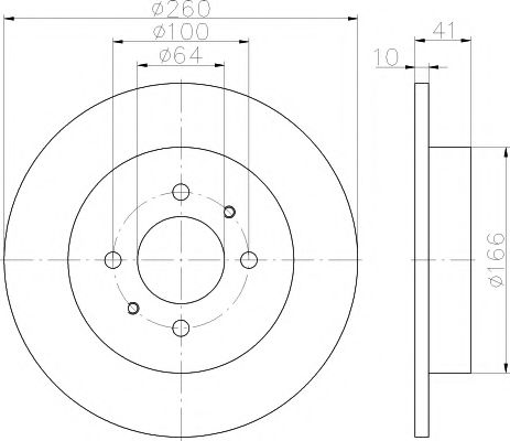 Тормозной диск MINTEX MDC953