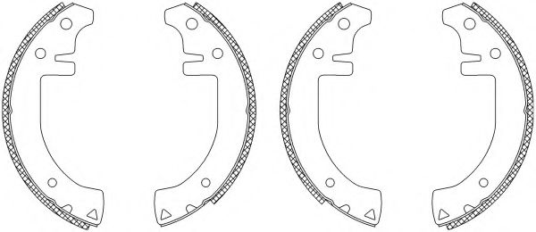 Комплект тормозных колодок MINTEX MSK037