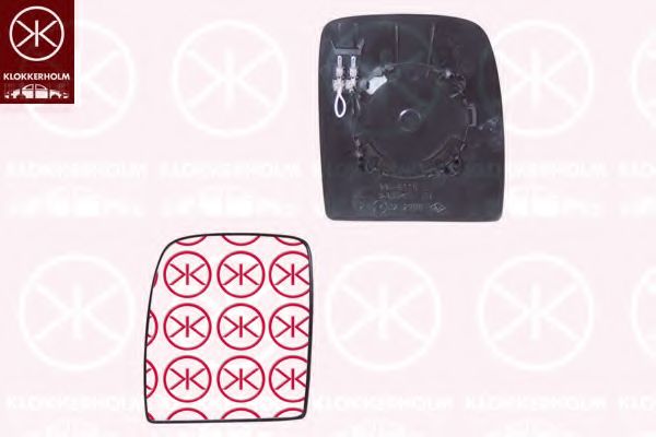 Зеркальное стекло, наружное зеркало KLOKKERHOLM 05571064