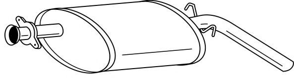 Глушитель выхлопных газов конечный AKS DASIS SG49615