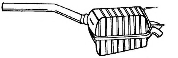 Глушитель выхлопных газов конечный AKS DASIS SG35653