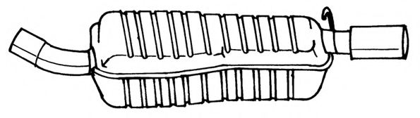 Глушитель выхлопных газов конечный AKS DASIS SG26601