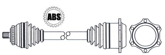 Приводной вал EKG 1307