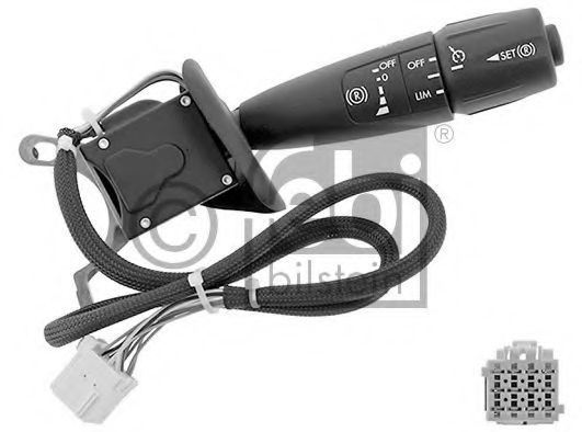 Выключатель на колонке рулевого управления; Переключатель управления, сист. регулирования скорости; Выключатель, моторный тормоз FEBI BILSTEIN 47351