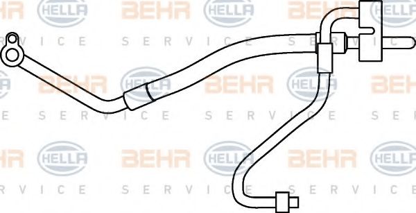 Трубопровод высокого давления, кондиционер BEHR HELLA SERVICE 9GS 351 337-161