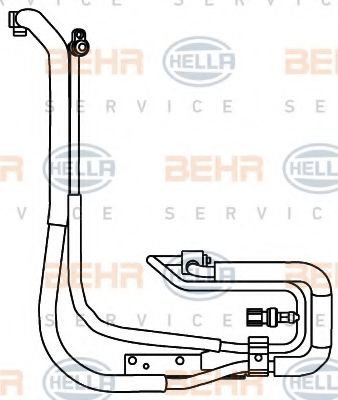 Трубопровод высокого давления, кондиционер BEHR HELLA SERVICE 9GS 351 337-611