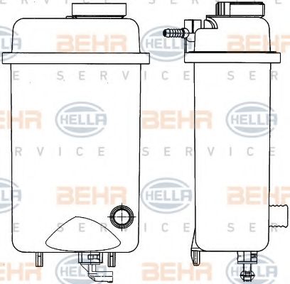 Компенсационный бак, охлаждающая жидкость BEHR HELLA SERVICE 8MA 376 705-431