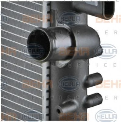 Радиатор, охлаждение двигателя BEHR HELLA SERVICE 8MK376754401