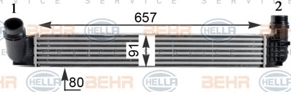 Интеркулер BEHR HELLA SERVICE 8ML 376 760-761