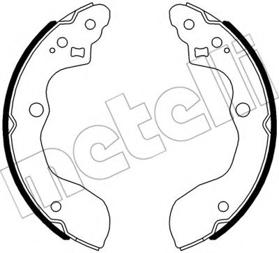 Комплект тормозных колодок METELLI 53-0540