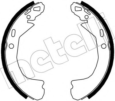 Комплект тормозных колодок METELLI 53-0551