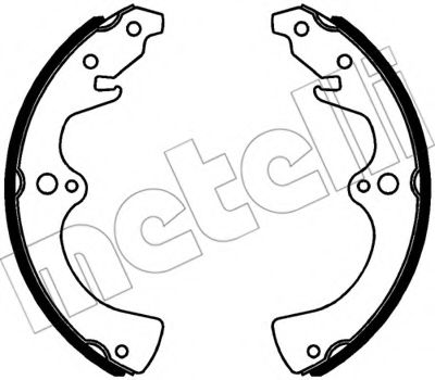 Комплект тормозных колодок METELLI 53-0577