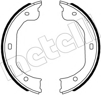 Комплект тормозных колодок, стояночная тормозная система METELLI 53-0587