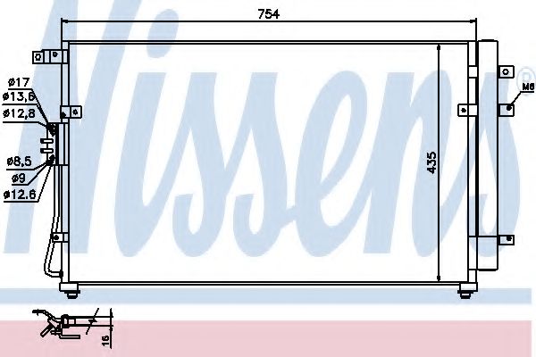 Конденсатор, кондиционер NISSENS 940269