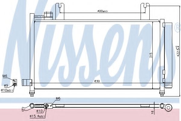 Конденсатор, кондиционер NISSENS 940328