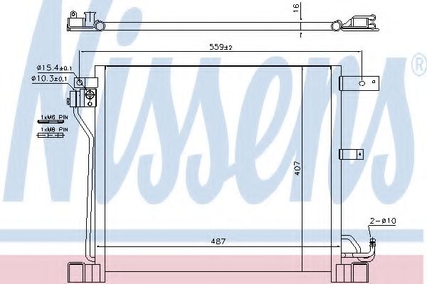 Конденсатор, кондиционер NISSENS 940338