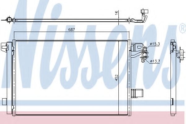 Конденсатор, кондиционер NISSENS 940345