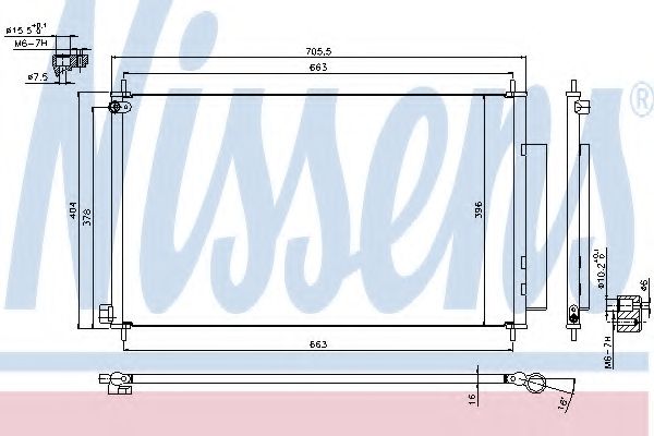 Конденсатор, кондиционер NISSENS 940354