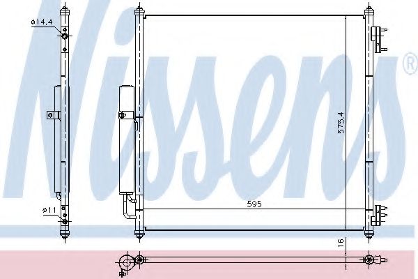 Конденсатор, кондиционер NISSENS 940408