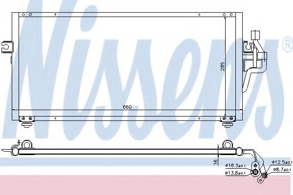 Конденсатор, кондиционер NISSENS 94357
