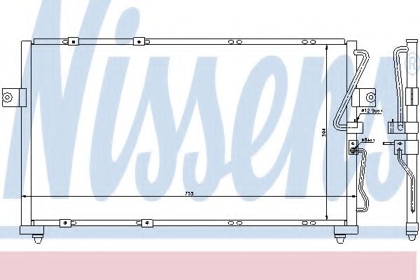 Конденсатор, кондиционер NISSENS 94418