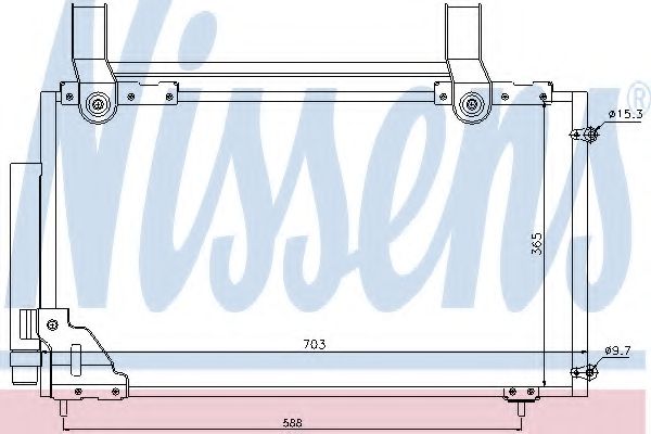 Конденсатор, кондиционер NISSENS 94735