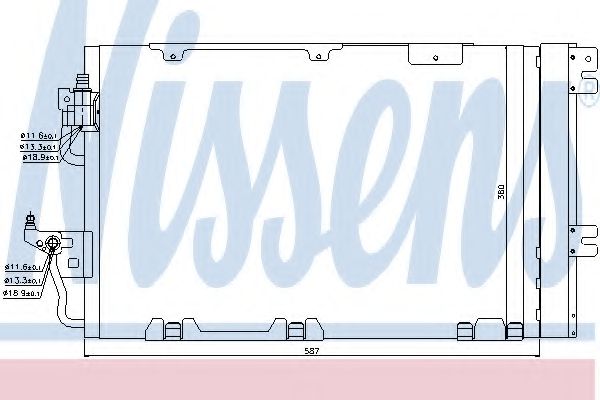 Конденсатор, кондиционер NISSENS 94809