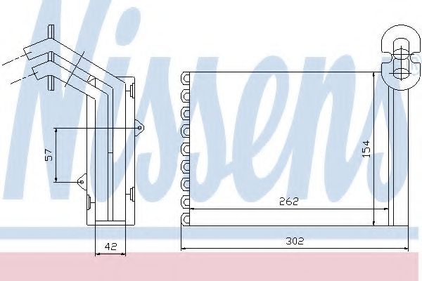 Теплообменник, отопление салона NISSENS 73972