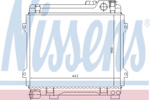 Радиатор, охлаждение двигателя NISSENS 60658