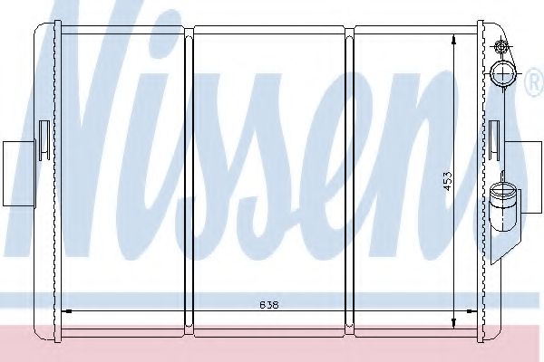 Радиатор, охлаждение двигателя NISSENS 62288