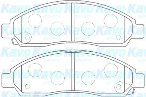 Комплект тормозных колодок, дисковый тормоз KAVO PARTS BP-3515