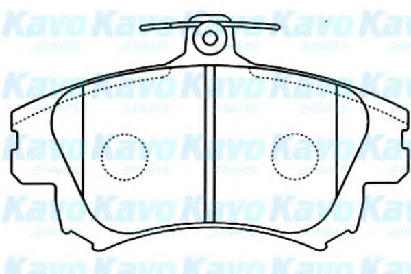Комплект тормозных колодок, дисковый тормоз KAVO PARTS BP-5542