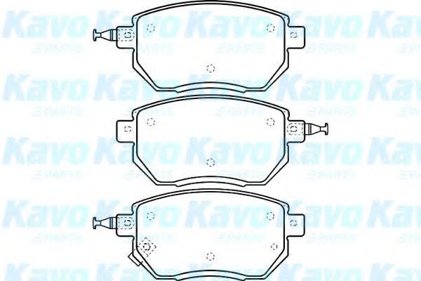 Комплект тормозных колодок, дисковый тормоз KAVO PARTS BP-6593