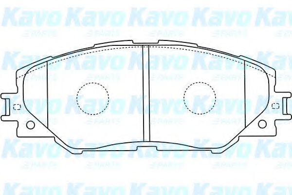 Комплект тормозных колодок, дисковый тормоз KAVO PARTS BP-9115