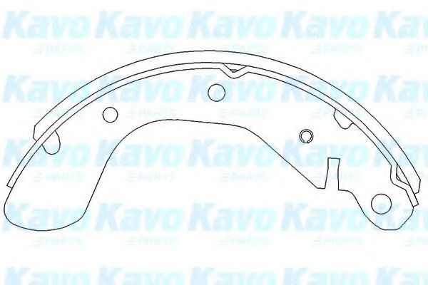 Комплект тормозных колодок KAVO PARTS KBS-1403