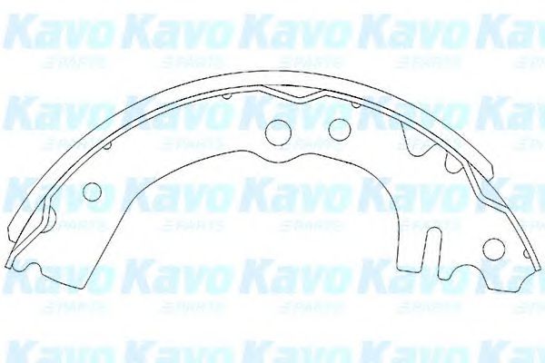 Комплект тормозных колодок KAVO PARTS KBS-1901