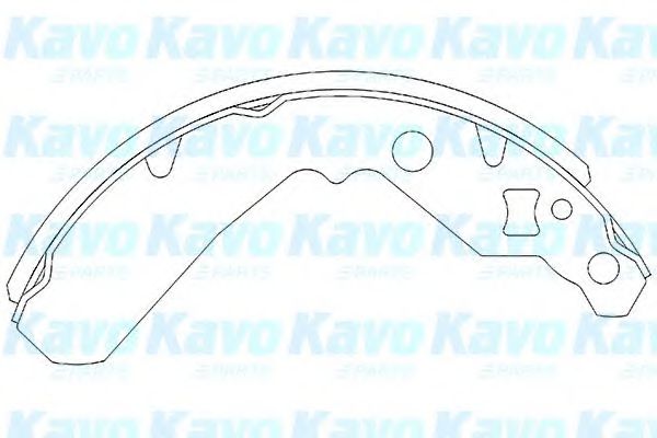 Комплект тормозных колодок KAVO PARTS KBS-1902