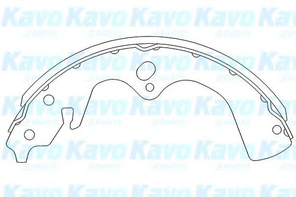 Комплект тормозных колодок KAVO PARTS KBS-4402
