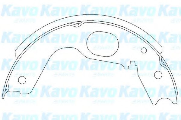 Комплект тормозных колодок KAVO PARTS KBS-6402