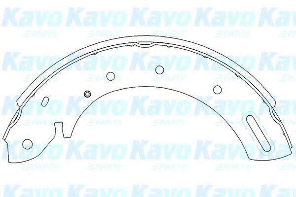 Комплект тормозных колодок KAVO PARTS KBS-7406