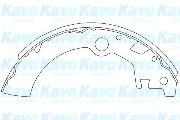 Комплект тормозных колодок KAVO PARTS KBS-8903