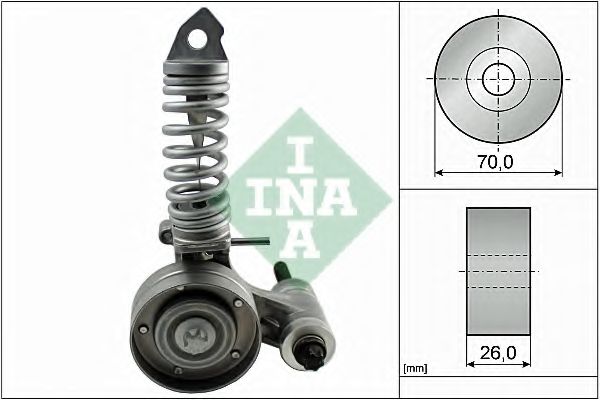 Натяжная планка, поликлиновой ремень INA 533 0085 30