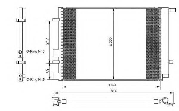 Конденсатор, кондиционер NRF 350095