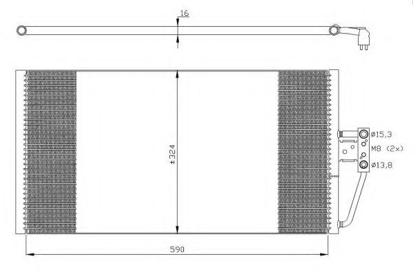 Конденсатор, кондиционер NRF 35295